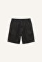100% Cotton Relax Fit Anthracite Bermuda Shorts I3728Ax26Au
