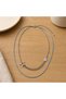 316L Stainless Steel Star Detailed Double Chain Women's Necklace - 2