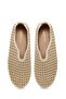 Women's Gold Lace-Up Thick-Soled Glittery Fabric Casual Shoes 26Pfe4013Sm - 4