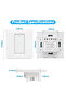 Smart WiFi Touch Wall Switch with Voice Control, Alexa Compatible, Glass Touch Panel, Timer Function, WiFi & Bluetooth, Overload Protection, AC 100–240V - 4