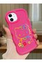 iPhone 11 Compatible Case with Camera Protector Red Silicone Couple Phone Case Kitty Pattern