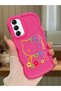 Samsung Galaxy A14 5g Compatible Case with Camera Protector Red Silicone Couple Phone Case Kitty Pattern