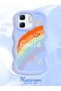 Infinix Hot 50I Compatible Case Camera Protector Blue Silicone Couple Phone Case Rainbow Pattern - 2