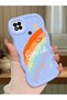 Poco C31 Compatible Case Camera Protector Blue Silicone Couple Phone Case Rainbow Pattern