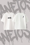  Radiohead Design Back Printed Cotton White Oversize T-Shirt