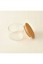 Vacuum Lid Glass Storage Container - Transparent / Brown - 350 ml - 2