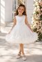 Luxury Heart Detailed Feathered Girl's Dress