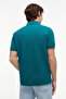 Men's Green Essential Pique Polo Collar T-Shirt - 4