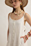 Layered Gilet Dress White - 4