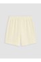 Yellow Polo Collar Girls' Shorts Set - 7