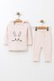 Girl's Hooded Knitwear Cardigan Trousers Set 23114 - 4