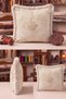 Floral Pattern Vintage Elegant Fringed Pillowcase - Romantic Cream Beige Mink Tassel Throw Pillow Cover - 4