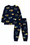 Boy's Printed Combed Cotton Pajama Set M00844 Dark Blue - 2