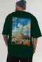 Athens Greece Green Oversize Country City Back Printed Unisex T-Shirt 100% Cotton Premium - 6