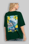 Amalfi Italy 6 Green Oversize Country City Back Printed Unisex T-Shirt 100% Cotton Premium - 4