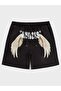 Unisex Oversize Relaxed Fit High Waist Special Design Printed Summer Shorts
