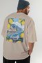 Amalfi Italy 6 Beige Oversize Country City Back Printed Unisex T-Shirt 100% Cotton Premium - 7
