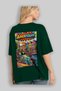 Amsterdam Netherlands Green Oversize Country City Back Printed Unisex T-Shirt 100% Cotton Premium - 4