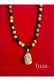 Earth Jasper & Onyx Natural Stone Necklace Unisex Handmade Natural Stone Necklace Special Design - 3