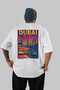 Dubai Uae White Oversize Country City Back Printed Unisex T-Shirt 100% Cotton Premium - 2