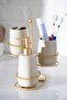 Odeon 4 Piece Bathroom Set Gold