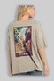 Cartagena Colombia Beige Oversize Country City Back Printed Unisex T-Shirt 100% Cotton Premium - 3