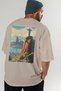 Rio De Janeiro Beige Oversize Country City Back Printed Unisex T-Shirt 100% Cotton Premium - 7