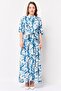 Jeans Women Floral Print Maxi Dress, Multicolor