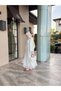 Lace Detailed Dress with Tunneled Waist and Side Ties - 3