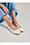 Plain Double Strap Ballerina Shoes - 7