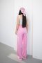 Women's Double Fabric High Waist Wide Leg Palazzo Trousers - 5
