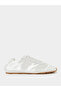 Off White Plain Satin Fitted Cuff Sneakers