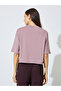 Pink Boxy Fit Round Neck T-Shirt - 5