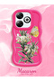 Infinix Hot 40I Compatible Case Camera Protector Red Silicone Couple Phone Case Butterfly Pattern - 2