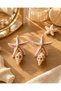 Starfish Seashell Figured Earrings Turquoise, White and Powder Pink Color Options the Most Elegant Touch of Summer - 6