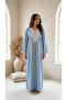 Blush Bloom Embroidered Jalabiya – Elegant Floral Modest Dress - 2