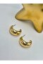 Pipe Hoop Earrings (Brass Plated) - 2
