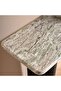 TERRA CONSOLE TABLE WITH MIRROR MARBLE - BEIGE & BROWN - 4