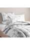 Margaret 3-piece Full Comforter Set 160x220cm - Grey