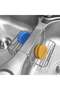 Stainless Steel Kitchen Sink Sponge Holder - Double-Layer Hanging Storage Rack for Dish Brushes and Sponges, 2.2-Inch Rust-Proof Sink Organizer, Draining Cleaning Caddy