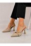 Women's Patent Leather Pointed Toe Thin Heeled Shoes Cross-Strapped Open Back Evening Dress Stilettos - 2