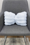 Plush Puffy Decorative Bow Pillow Cushion Fluffy Filled White 1 Piece 30X50 cm - 2