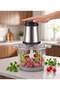 3L Electric Food Chopper - 1800W Multi-Function Meat Grinder & Blender - 2