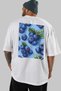 Blueberry 2 Oversize Back Printed White T-Shirt Unisex 100% Cotton Premium Design Streetwear - 5