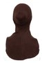 Ninja Bone Lycra Sports Cap with Neck Collar Women's Practical Hijab Headscarf Brown - 5