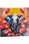 Diamond Mosaic Painting, 30X30Cm Elephant Bead Gluing Kit - 2
