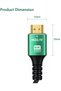 HDMI 8K - 4K Cable (1.5M) 48Gbps High Speed HDMI 8K 2.1V Connectors, Ultra HD, HDR Video, ARC Support HDTV 8K - 4K - 2K - 1440P - 1080P Compatible - Green - 7