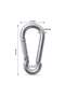Pack Of 2, 1.9 inch Galvanized Steel Carabiner Clips, Silver, Spring Snap Hook for Dog Leash, Hammock, Aerial Yoga, Gym Pulldown Attachment, Heavy Duty - 3