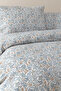 Lacie Double Cotton Duvet Cover Set - Indigo - 2