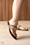 Sara Genuine Leather Women's Flip-Flop Sandals Soft Sole Daily Comfortable Stylish Slippers
